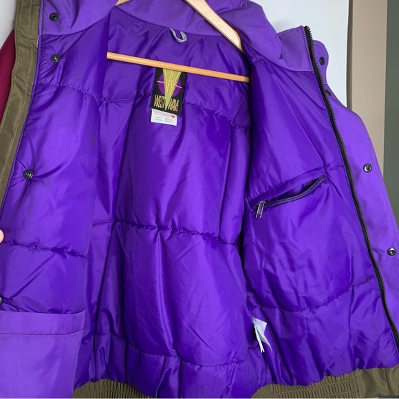 VTG WestWave Mens Winter Coat Medium Gortex Coloblock Ski Bright Pink Canada - Picture 8 of 10